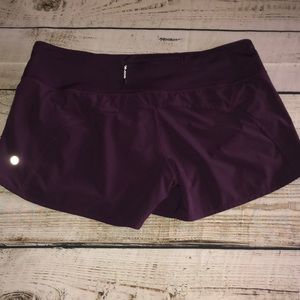 LULULEMON Run Times Short in Darkest Magenta